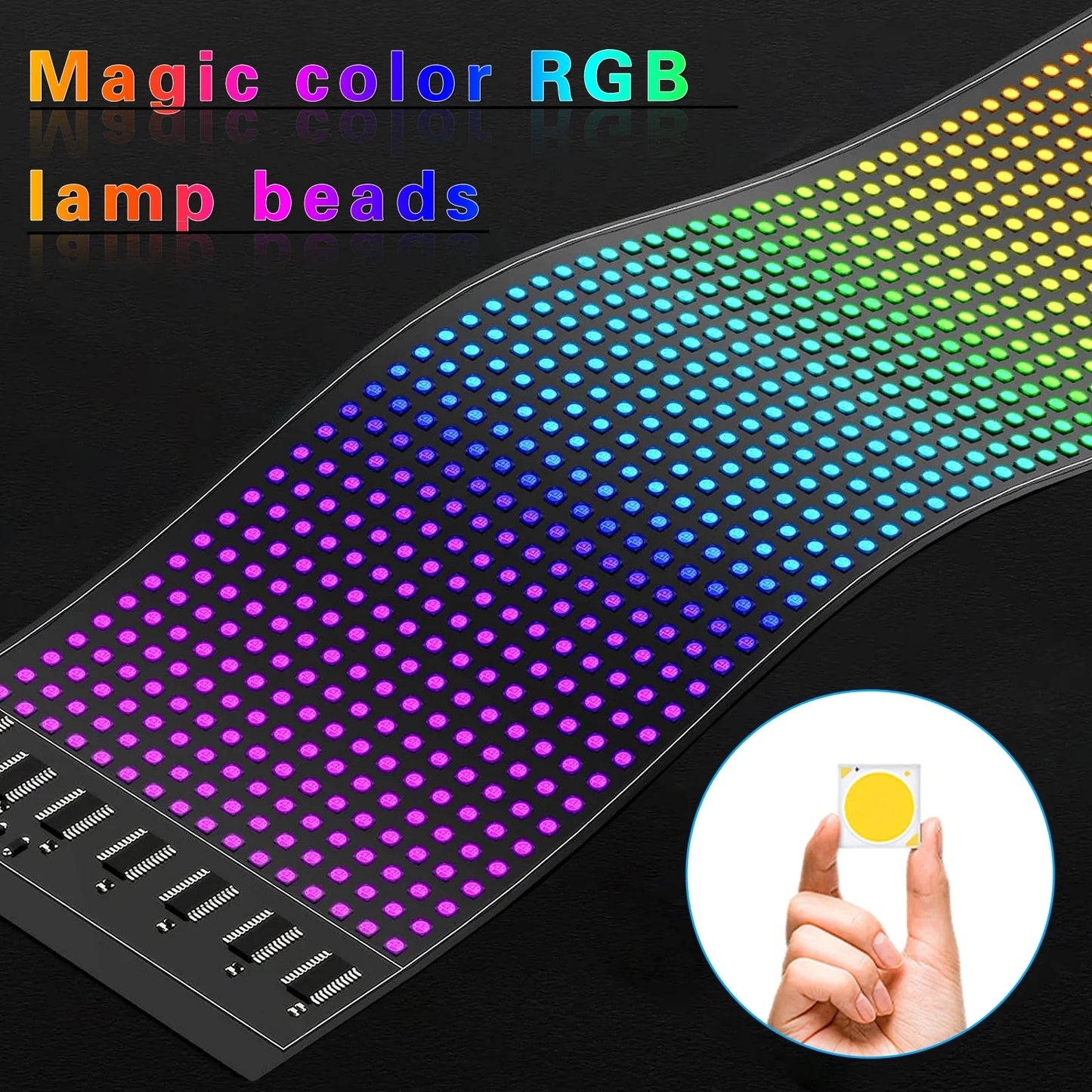 Halloween LED Matrix Pixel Panel RGB Pattern Graffiti Scrolling Text Animation Display DIY Advertising Screen Christmas Party